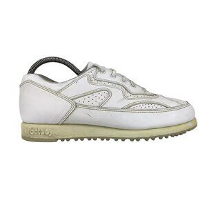 FootJoy Womens Greenjoys 45393 White Leather Lace Up Golf‎ Shoes Size US 7.5 W
